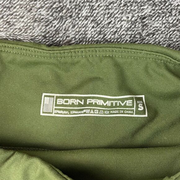 Born Primitive Women's S Shorts Pockets 3" Inseam Green Running Crossfit - Picture 3 of 8